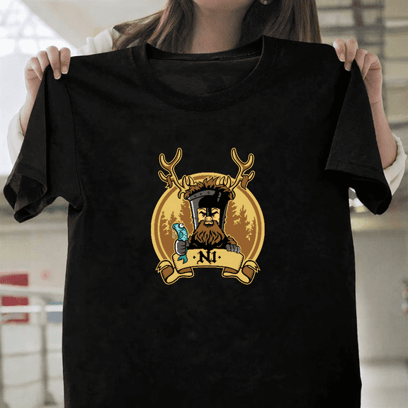 Monty Python Knights Who Say Ni Holy Grail Comedy Humor Art Unisex T-Shirt, for men & women, up to size 5XL.