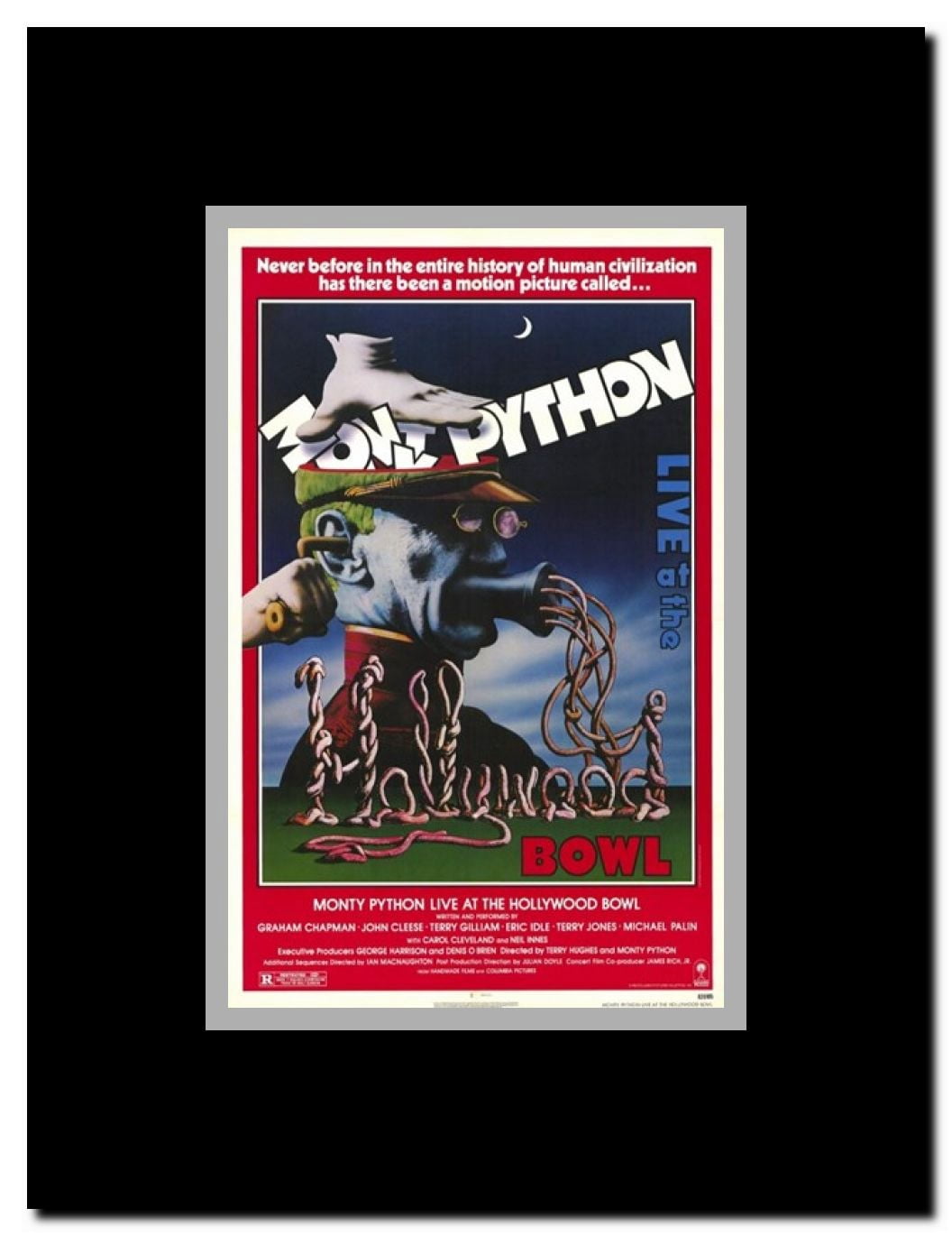 Monty Python Live At Hollywood Bowl Framed Movie Poster
