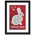 thumbnail image 1 of Monty Python - No Ordinary Rabbit- Holy Grail Professionally Framed & Matted Art Print from Typography Drawing by Artist Asher Person Framed Art Size: 18" x 24", 1 of 5