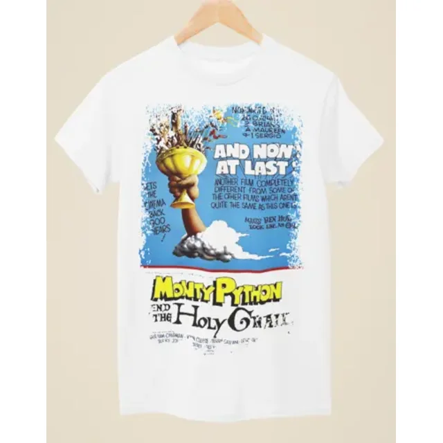 Monty Python & The Holy Grail - Movie Poster Inspired Unisex White T ...
