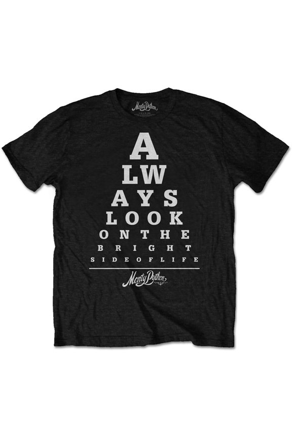 Monty Python Unisex T-Shirt Bright Side Eye Test (Medium)