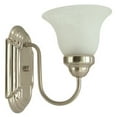 thumbnail image 1 of MONUMENT® 1-LIGHT WALL FIXTURE, BRUSHED NICKEL, 6 IN., USES 1 100-WATT MEDIUM-BASE LAMP, 1 of 2