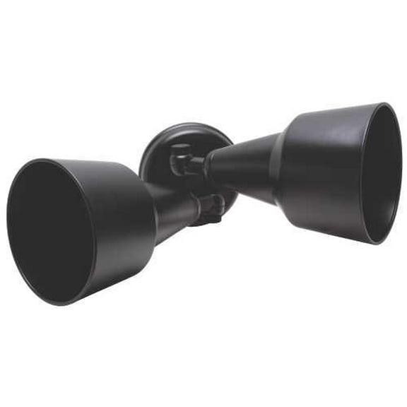 Monument 617048 Dual-Head Floodlight with 2 150W Par Lamps, Black