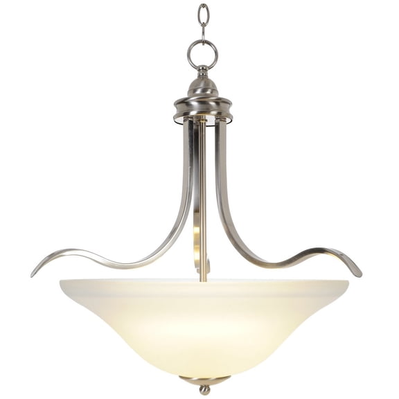 Monument 617247 Sanibel Lighting Collection, 4 Light Pendant, Brushed Nickel 617