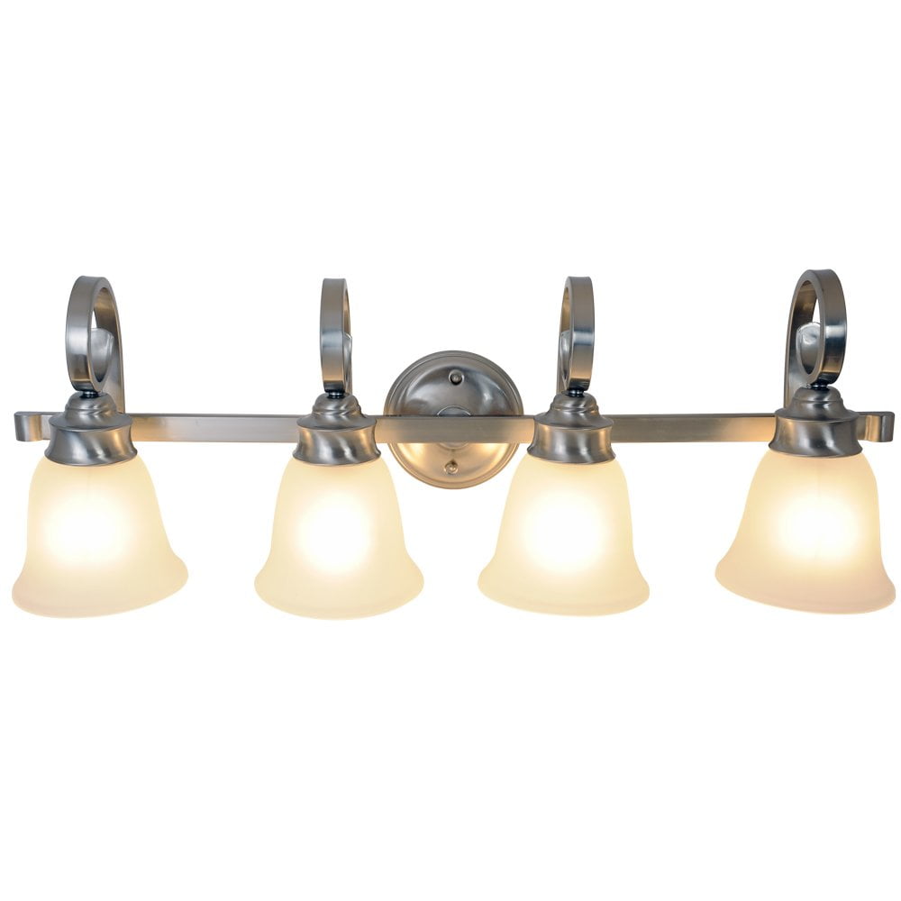 Monument 617252 Sanibel Lighting Collection, 4 Light Vanity, Brushed ...