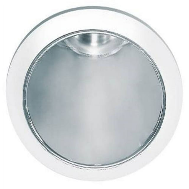 Monument 8 In. Recessed Anodized Reflector Trim With Vertical Socket, White, 9-1/8 X 7-7/8 In.