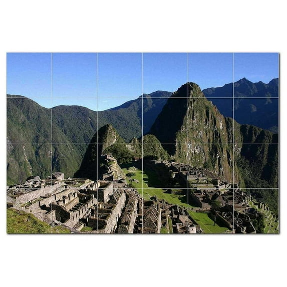 Monument Ceramic Tile Mural Kitchen Backsplash Bathroom Shower, 400876-XL64