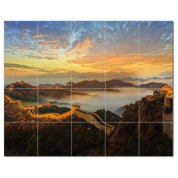 Monument Ceramic Tile Mural Kitchen Backsplash Bathroom Shower, 400896-M54