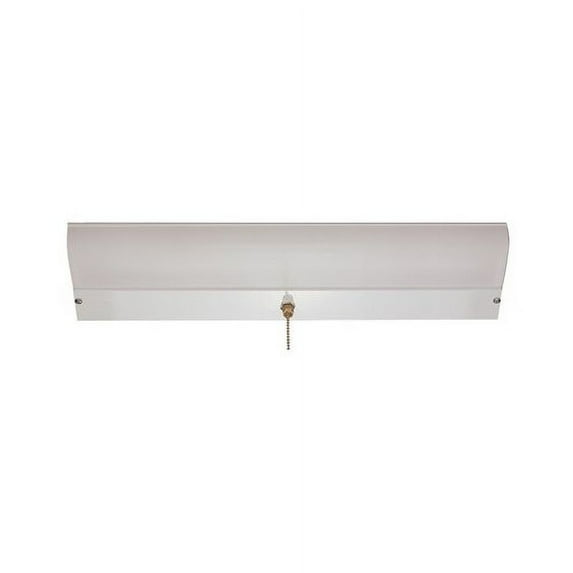 MONUMENT FLUORESCENT CLOSET LIGHT FIXTURE WITH PULL CHAIN, 18 X 4-1/2 X 1-3/4", 1 F15T8/CW LAMP INCL