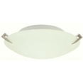thumbnail image 1 of Monument Flush-Mount Ceiling Fixture, Brushed Nickel, 12 X 3-1/2 In., 2 60-Watt E26 Base Bulb (Not Included), 1 of 1