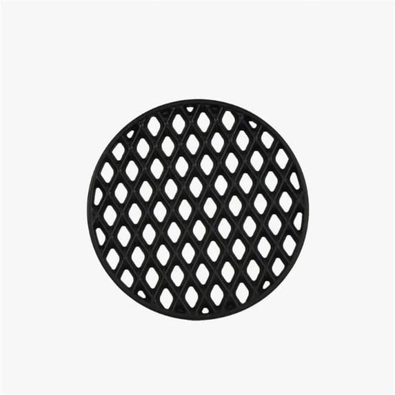Monument Grill 12 in. Round Cast Iron Diamond Grid, Black