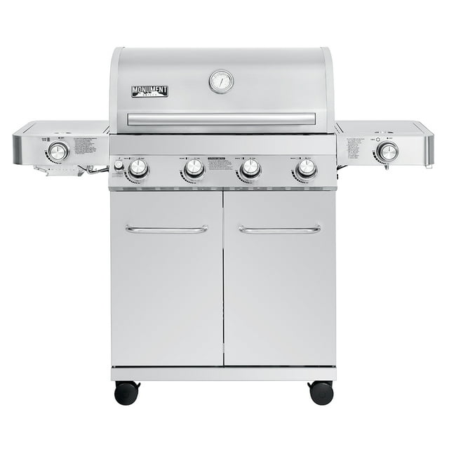 Monument Grills 24367 4 Burner Silver Propane Gas Grill