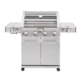 thumbnail image 1 of Monument Grills 4-Burner Propane Gas Grill with Clear View Lid, LED Controls, Side Burners, and Sear Zone, 1 of 25
