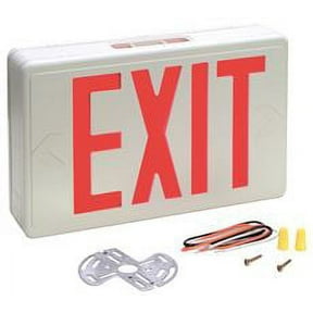 preferred industries e1025r led red exit sign