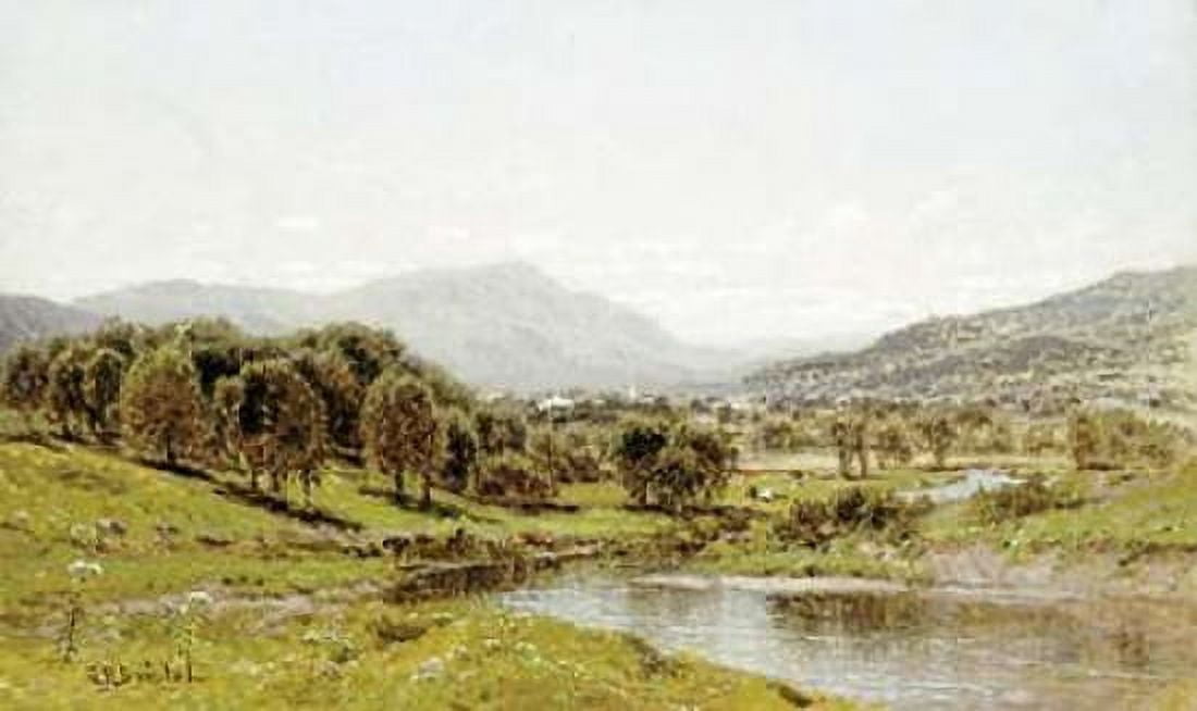 Monument Mountain From The Berkshire Meadows Canvas Art - John Bunyan Bristol (24 x 36)