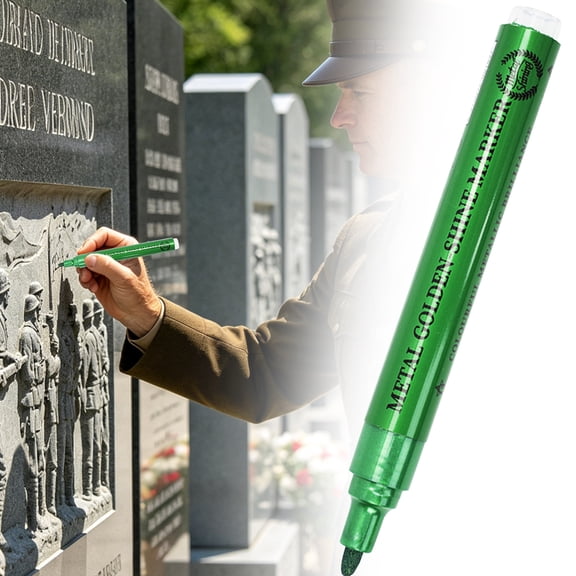 Monument Restoration Marking Pen 5ml Waterproof Outdoor Marking Pen Strong Adhesion Smooth Writing Marker Fade Resistant Repair Pen Stone Inscription Restore Pen Quick Dry Oil Based Paint Pen