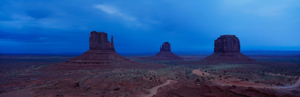 Monument Valley Arizona Canvas Art - Panoramic Images (36 x 12)
