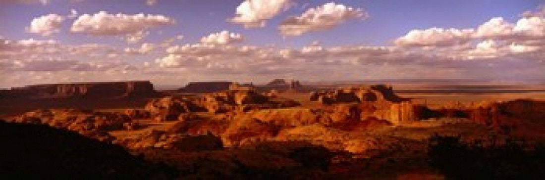 Monument Valley Arizona USA Canvas Art - Panoramic Images (18 x 6)