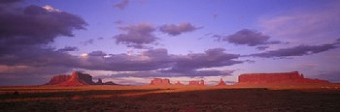 Monument Valley Arizona USA Canvas Art - Panoramic Images (18 x 6)