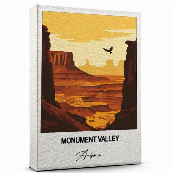 Monument Valley Canvas Wall Art Travel-Inspired Home Decor Featuring Arizona Art Canvas Unique Gift for Travel Canvas Ready to Hang