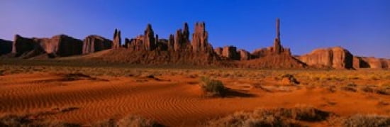 Monument Valley National Park Arizona USA Canvas Art - Panoramic Images (36 x 12)