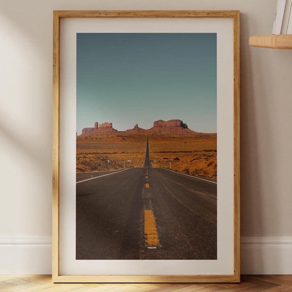 Monument Valley Print Utah Road Trip Photo Rustic Wall Art