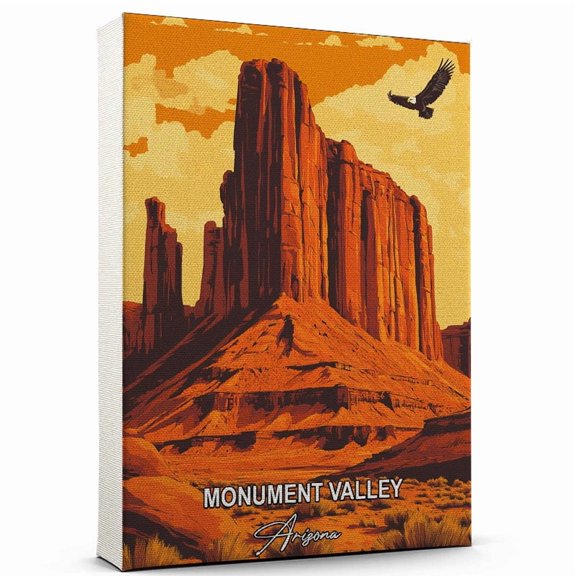 Monument Valley Travel Global Destination Canvas  Arizona Canvas  Celebrate Your Favorite Destination  A Sophisticated Touch to Any Room