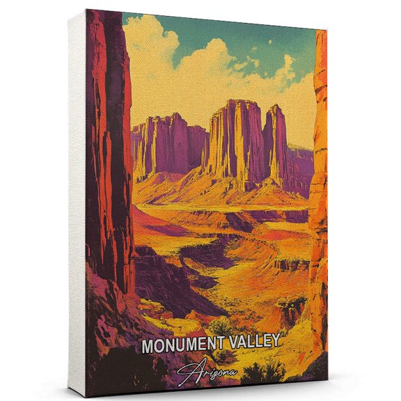 Monument Valley Travel Global Destination Canvas  Arizona Canvas  Celebrate Your Favorite Destination  A Sophisticated Touch to Any Room