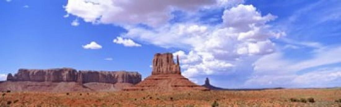 Monument Valley Tribal Park AZ USA Canvas Art - Panoramic Images (18 x 6)