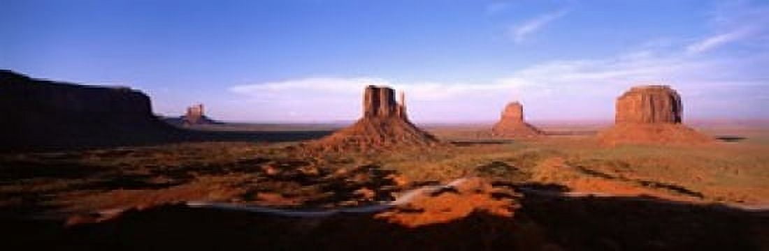 Monument Valley Tribal Park Arizona USA Canvas Art - Panoramic Images (18 x 6)