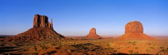 Monument Valley Tribal Park Navajo Reservation Arizona USA Canvas Art - Panoramic Images (36 x 12)