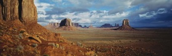 Monument Valley Utah Arizona USA Canvas Art - Panoramic Images (36 x 12)
