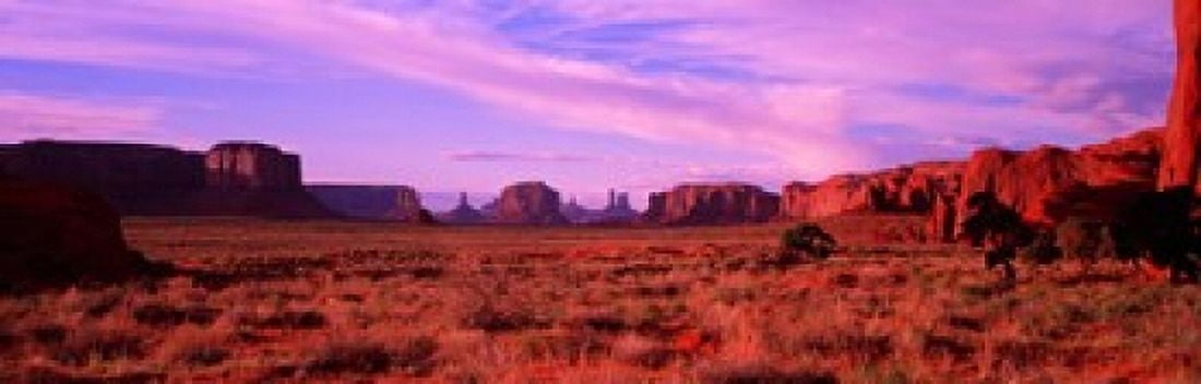Monument Valley Utah USA Canvas Art - Panoramic Images (18 x 6)