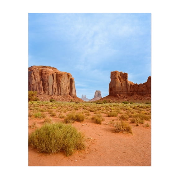 Monument Valley XIII - Oljato-Monument Valley Arizona Photography Desert Landscape Nature Scenic Wilderness Travel Poster Wildlife Unframed Wall Art Print 6 x 8 inches