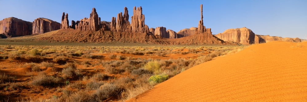 Monument ValleyArizona Canvas Art - Panoramic Images (36 x 12)