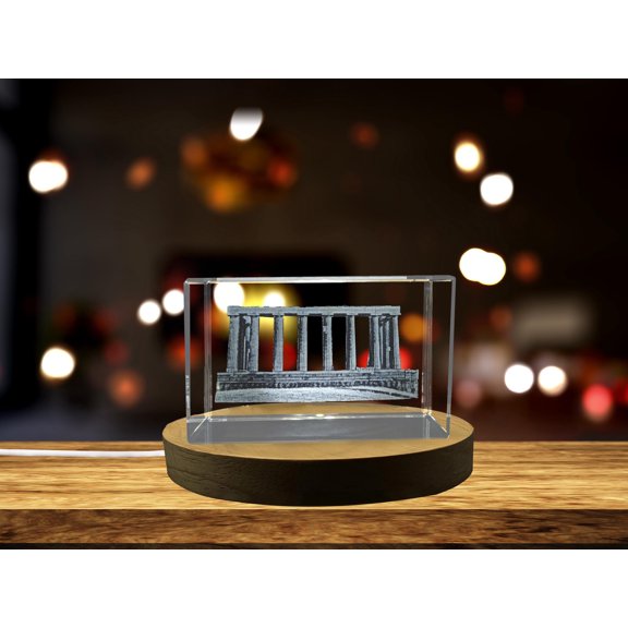 Monument national d'Écosse 3D Engraved Crystal Gift - Scottish Landmark Sculpture