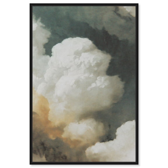 Monument of Cloud II Canvas Print Vintage Wall Art by Art Remedy, Black Frame, 24 x 36