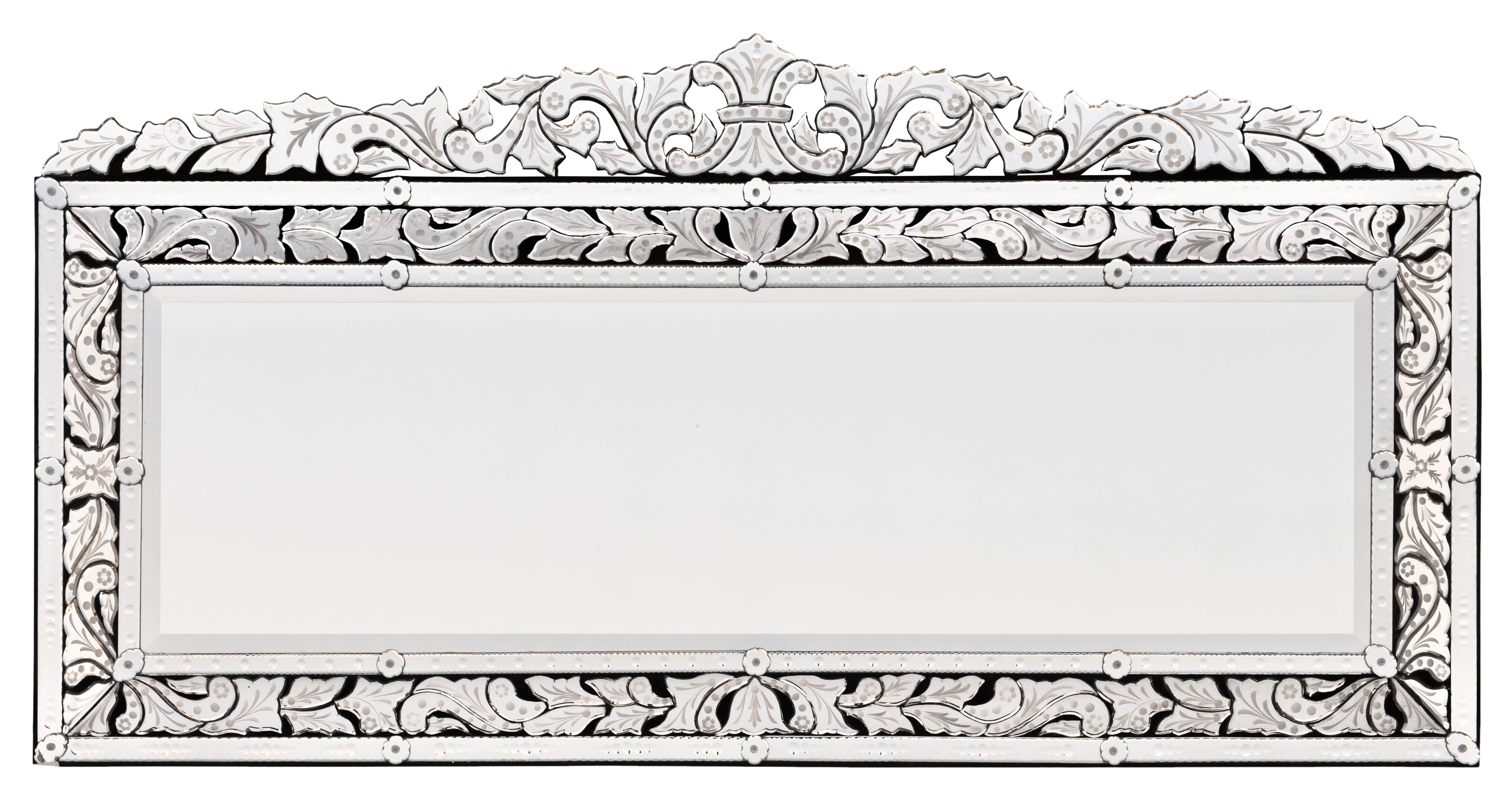 Monumental Venetian 78.75" Grand Glass Wall Mirror