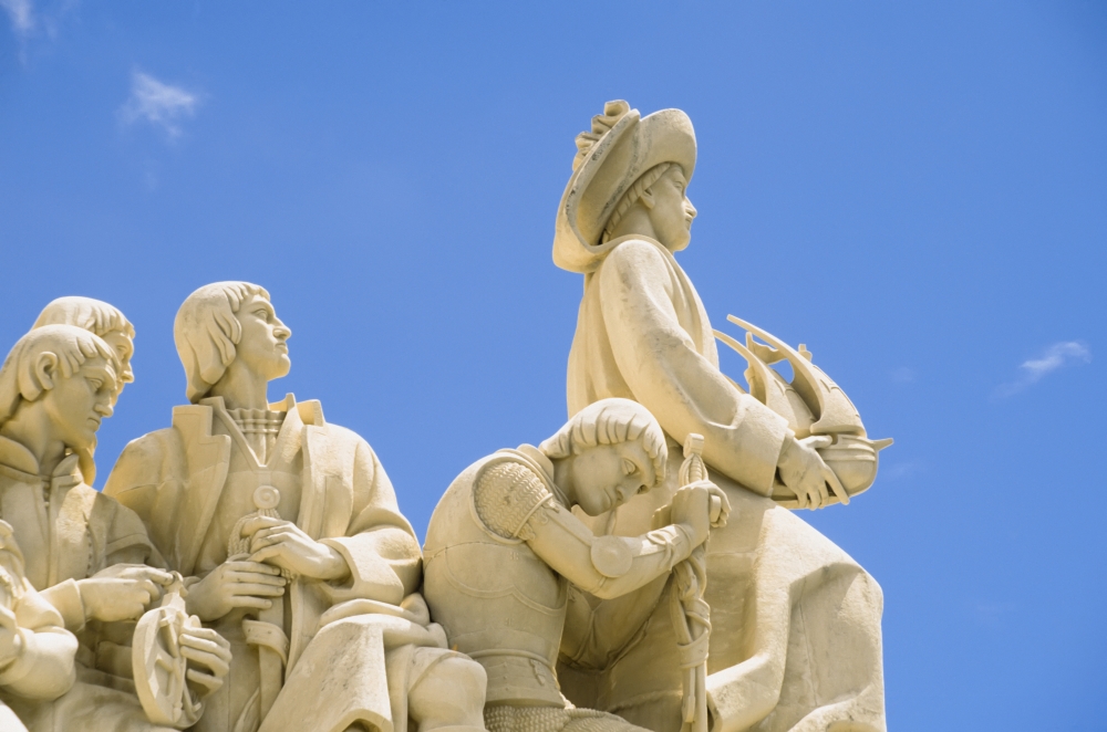 Monumento Dos Descombrimentos At Belem Canvas Art - Anna Watson Design Pics (38 x 24)
