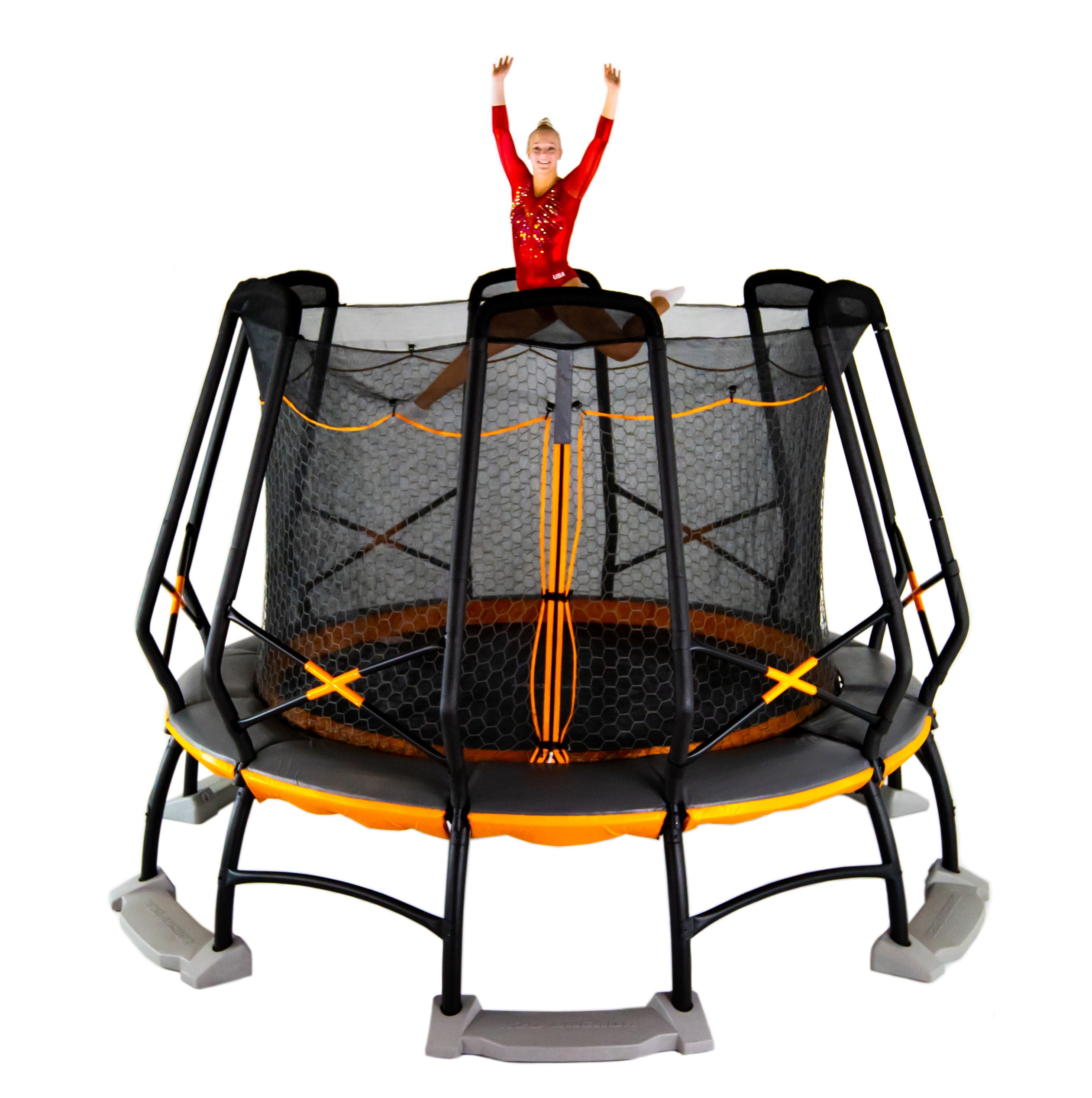 Monxter 14' Titan XT9 Trampoline, with Enclosure, Orange