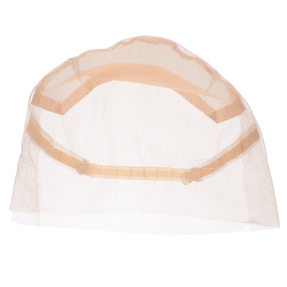Monyance Adjustable Strap Wig Cap Mesh Net Weaving Cap for Wig Making - Beige(10.63X7.48X0.24Inches)