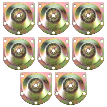 Monyance Angled Slope Leg Mounting Plates 8pcs 12 Degree Slanted Table Leg Mounting Plates for Sofas(2.91X2.76X0.06Inches)