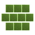 thumbnail image 1 of Monyance Artificial Grass Pad 10pcs Fake Moss Grass Rug Lawn - Synthetic Grass for Home & Shop Window - Green(5.91X5.91X0.2Inches), 1 of 10