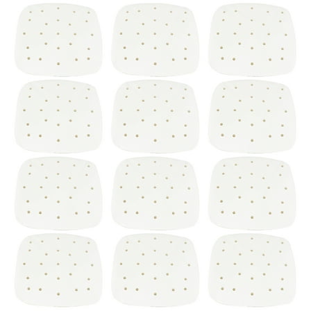 Monyance Baking Paper Sheets Air Fryer Parchment Paper 100pcs Perforated Oilproof Waterproof Cooking(7.09X7.09X0Inches)