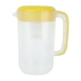 thumbnail image 1 of Monyance Beverage Pitcher DOITOOL Glass Pitcher 4000ml Yellow(10.63X7.87X6.3Inches), 1 of 10