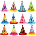 thumbnail image 1 of Monyance Birthday Party Hat 12Pcs Adorable Birthday Hats with Hairball Paper Party Hats Funny Party Supplies(7.68X5.51X0.79Inches), 1 of 10