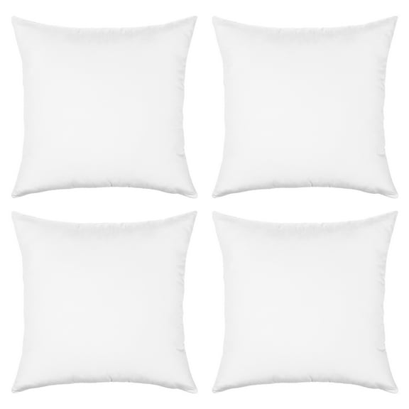 Monyance Blanks Pillow Covers 4Pcs Sublimation Pillow Cases White Cushion Covers Blanks Pillow Covers Heat Transfer Pillow Covers(15.75X15.75X0.2Inches)