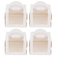 thumbnail image 1 of Monyance Cake Wrapping Boxes 4Pcs Birthday Cake Boxes Decorative Cake Cases Dessert Packing Boxes (White)(6.3X6.3X4.92Inches), 1 of 10