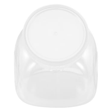 Monyance Candy Containers Transparent Candy Jars with Lids Candy Buffet Containers Clear Plastic Jars 1500ML(5.91X5.71X5.51Inches)