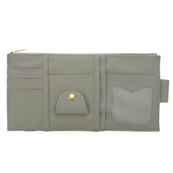 Monyance Car Sun Visor Storage Case 1pc Practical Car Sun Visor Organizer Multi-purpose Storage Pocket for CD Cards(11.42X5.71X0.31Inches)